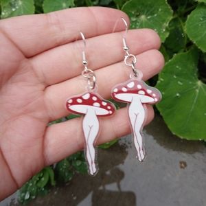 Mushroom earrings